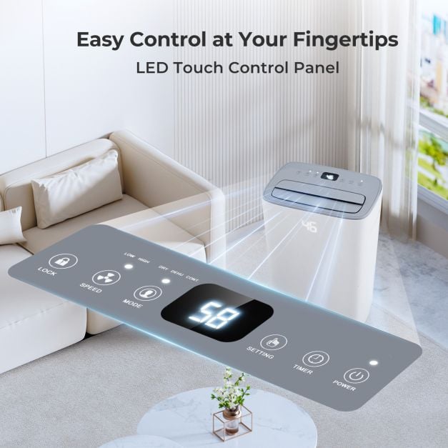 24 L Energy Efficient Dehumidifier with Auto Drain or Manual Drainage-White