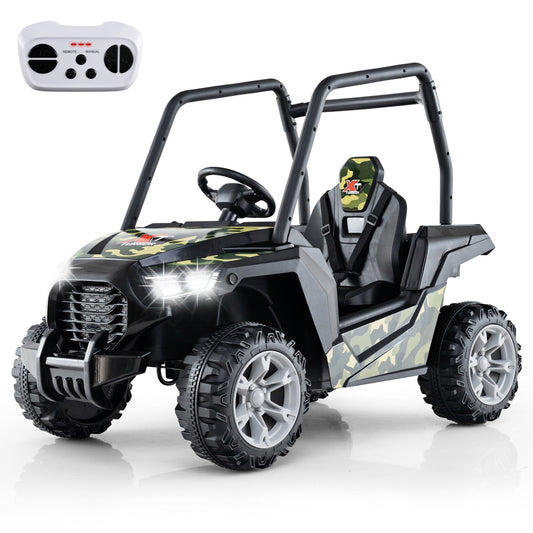 24V Kids Ride-on Car with 3 Adjustable Speeds-Camouflage