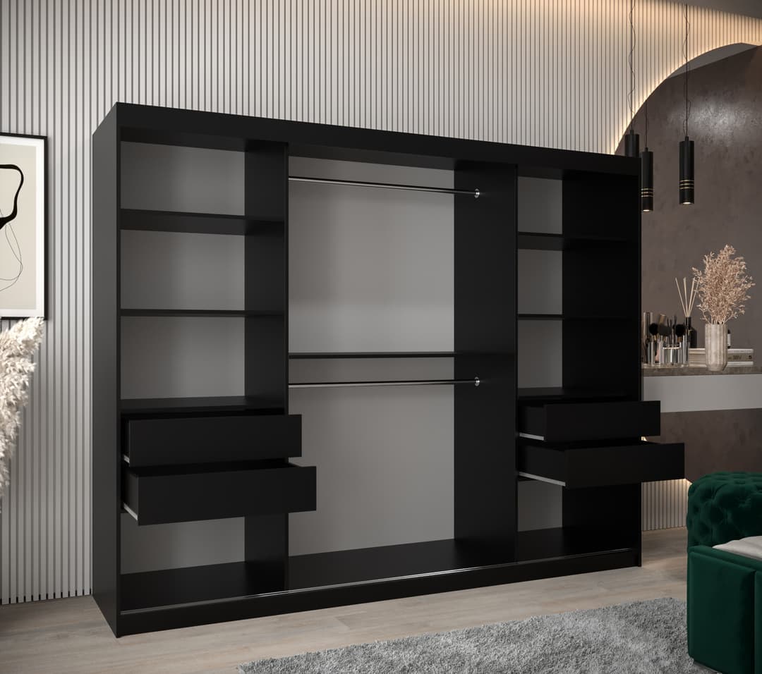 Torino Sliding Door Wardrobe 250cm