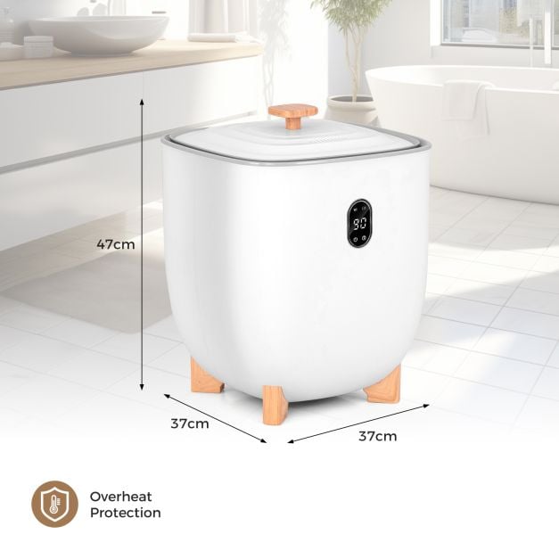 25L Towel Warmer Bucket Electric Hot Towel Bucket-White