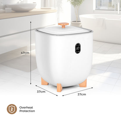 25L Towel Warmer Bucket Electric Hot Towel Bucket-White