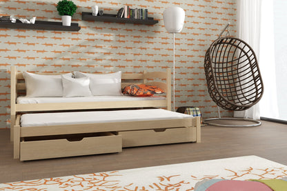 Tosia Double Bed with Trundle