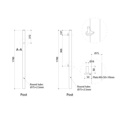 4-12FT Durable Galvanized Metal Field Gate
