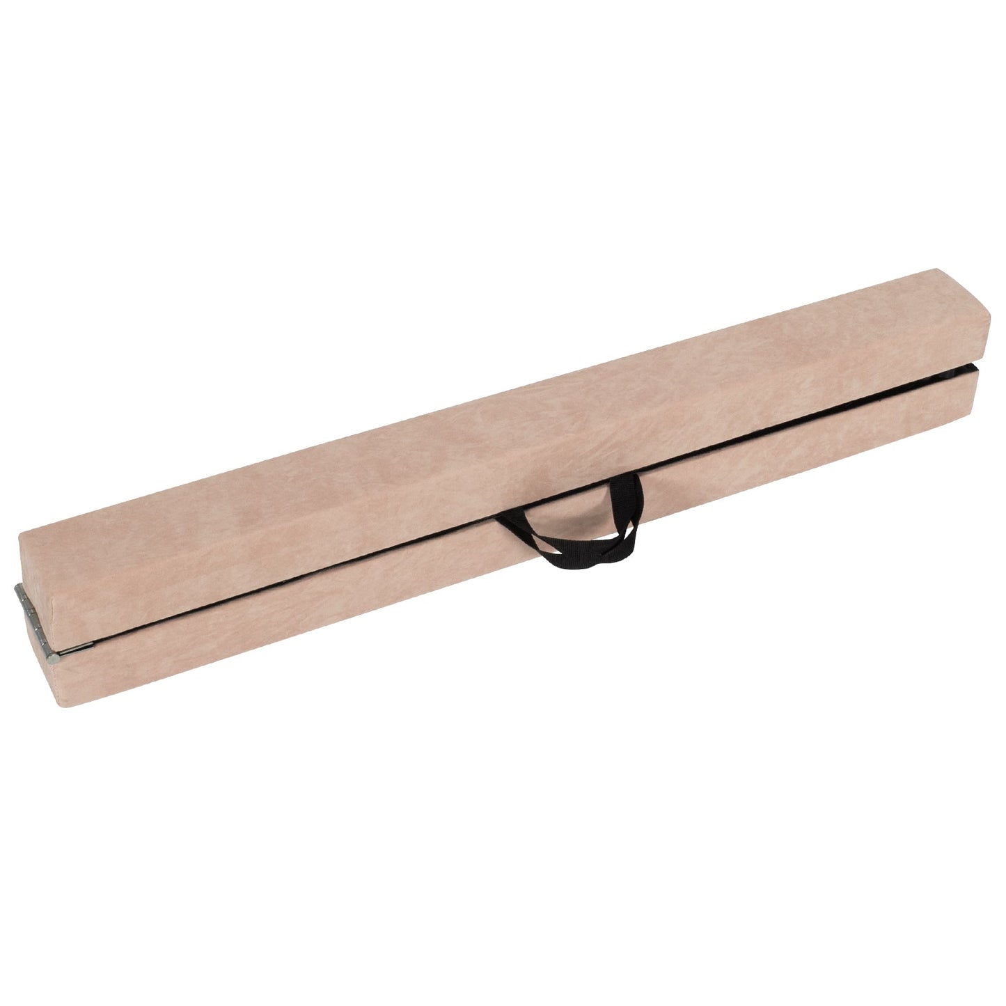 270CM Folding Balance Beam with Solid Wood Base and Anti-slip Bottom-Brown