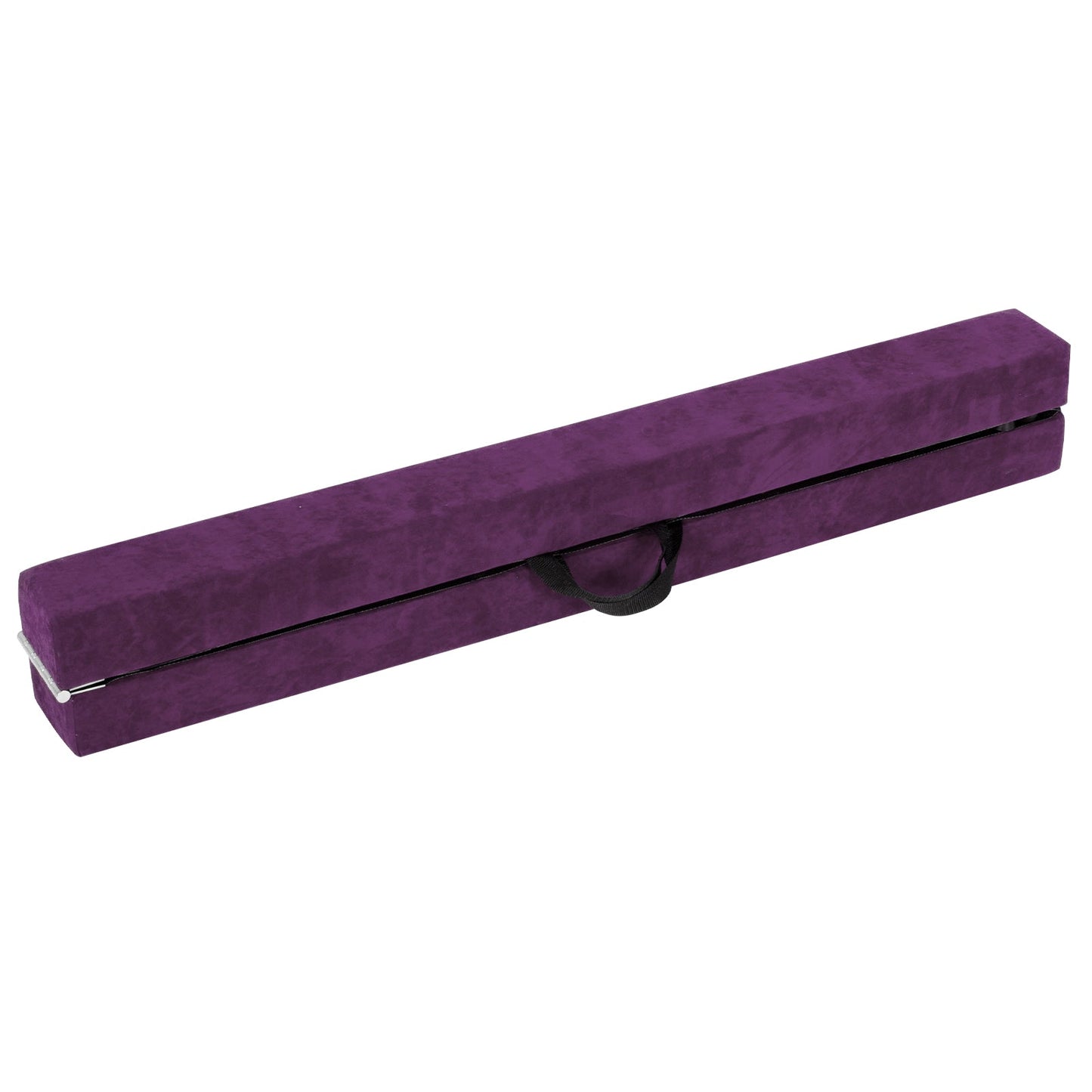 270CM Folding Balance Beam with Solid Wood Base and Anti-slip Bottom-Purple