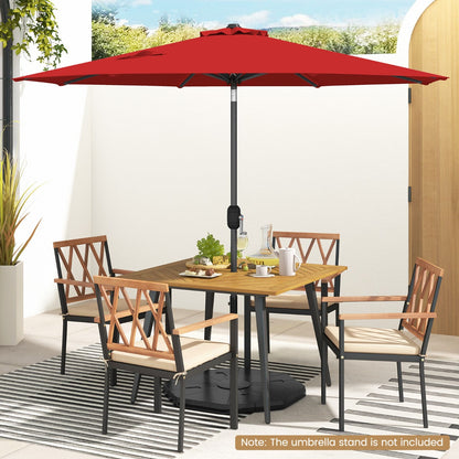 270cm Patio Umbrella Cantilever for Garden and Deck-Wine