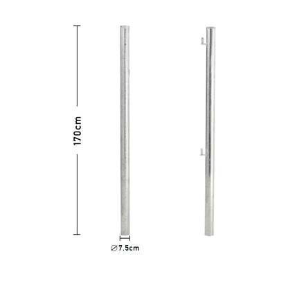 4-12FT Durable Galvanized Metal Field Gate