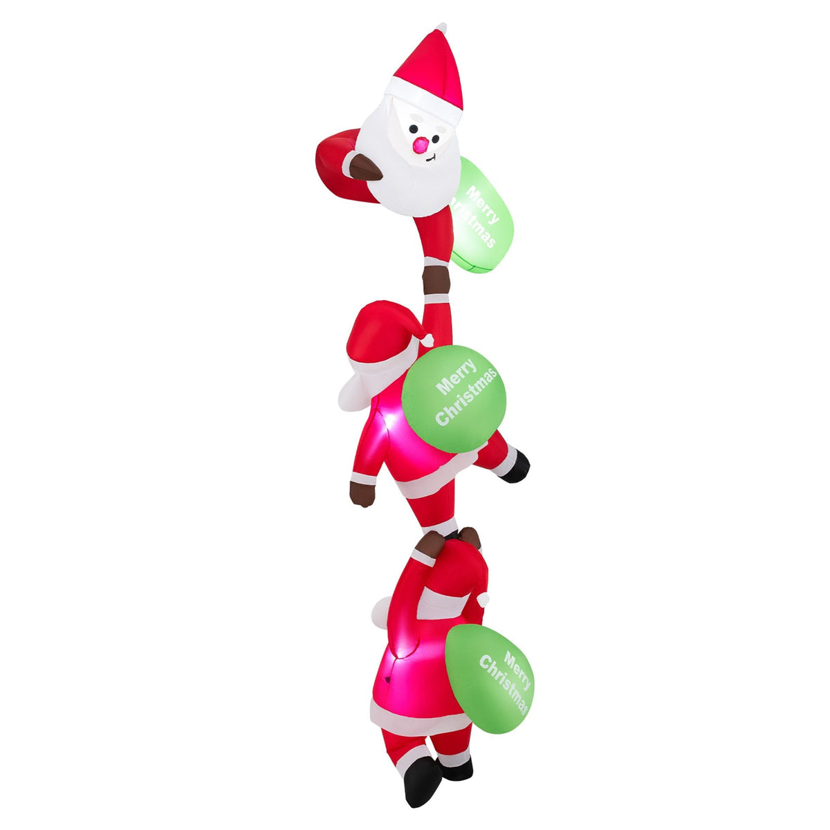 280 cm Hanging Christmas Inflatable Indoor Outdoor Decoration with Gift Bags and Built-in LED Lights