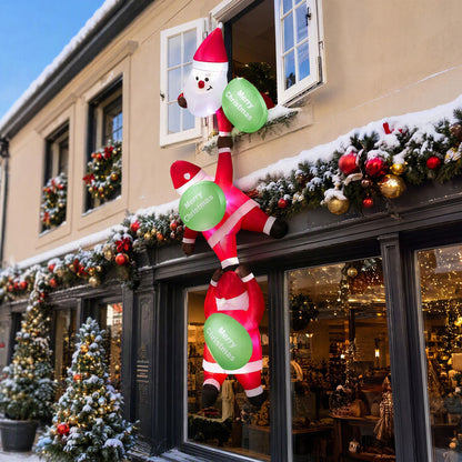 280 cm Hanging Christmas Inflatable Indoor Outdoor Decoration with Gift Bags and Built-in LED Lights