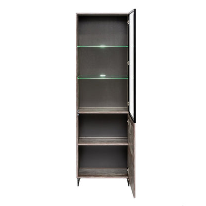 Plank Tall Display Cabinet 60cm