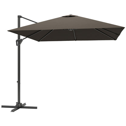 Parasol tarasowy Outsunny Offset Parasol - brązowy
