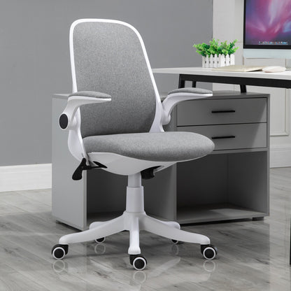 Vinsetto Nylon Mesh Cushioned Office Chair Grey