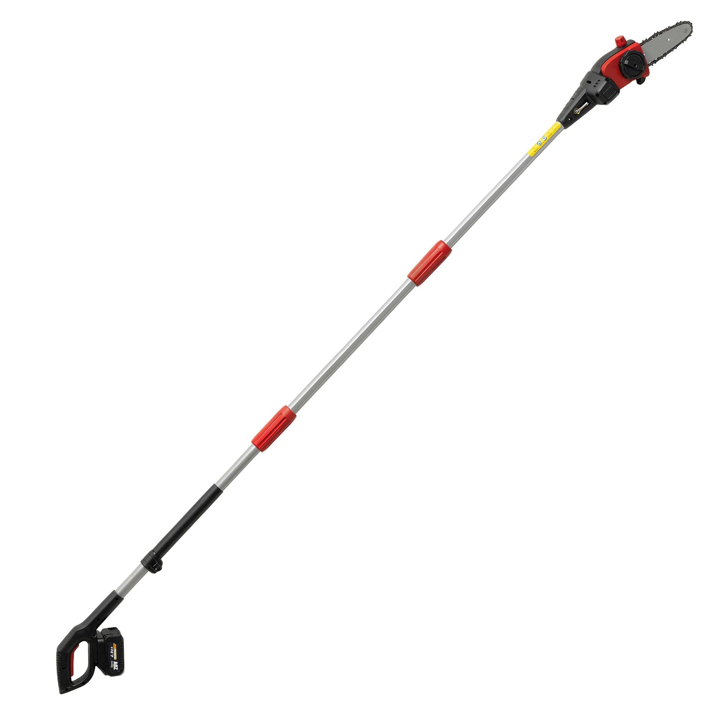 Outsunny 18V 8" Cordless Pole Chainsaw, 1.94m/2.56m Electric Chainsaw with 2 x 4.0Ah Batteries, Charger, Auto Lubrication