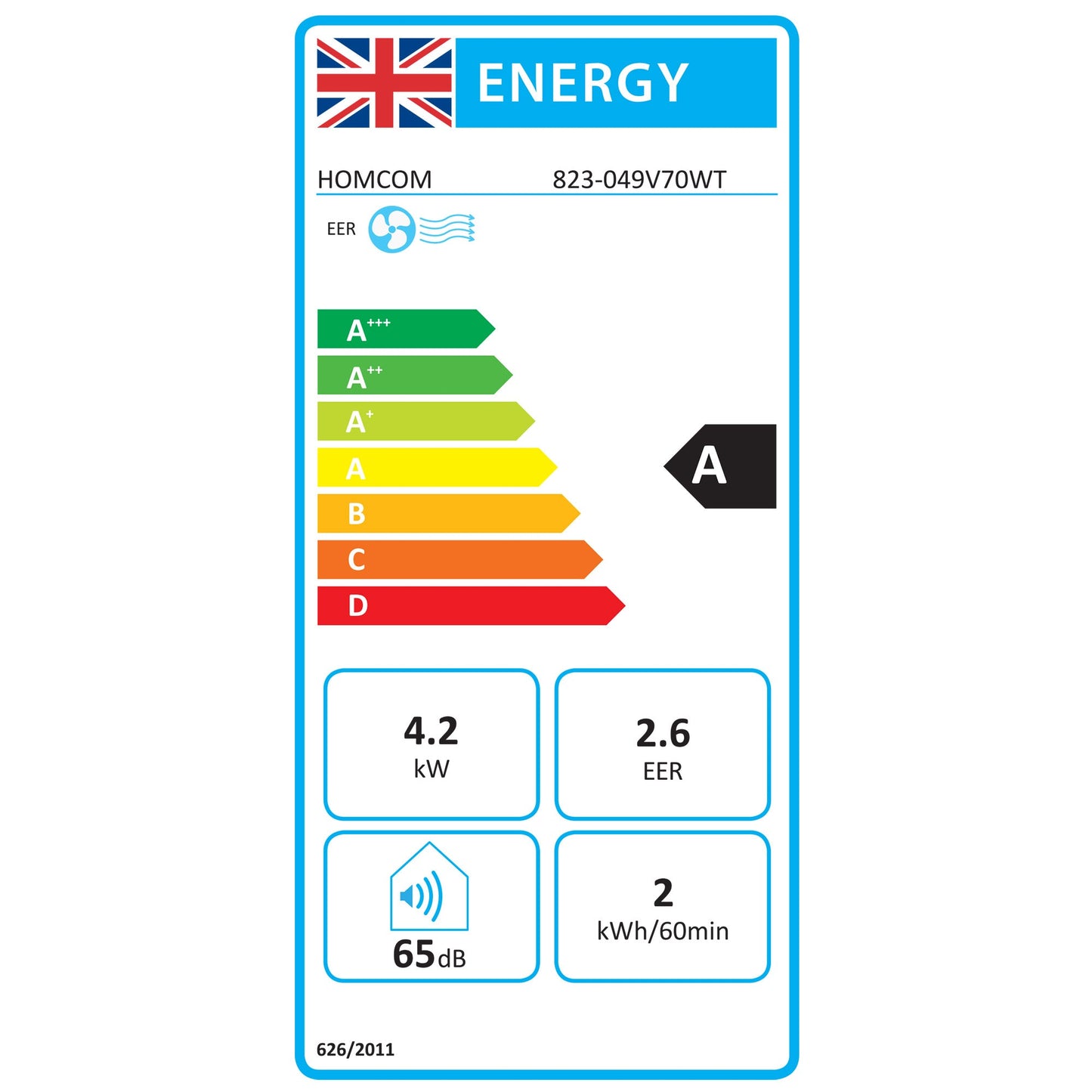 HOMCOM 14000 BTU Mobile Air Conditioner, 35m_, Smart Home WiFi, with Dehumidifier, Fan, 24H Timer, Window Kit, White