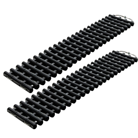 2 Pack Tire Traction Mats Portable TPR Recovery Track Pad with Bag-L
