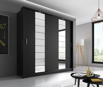 Artisan XIV 2-Door Sliding Wardrobe 220cm - White, Black