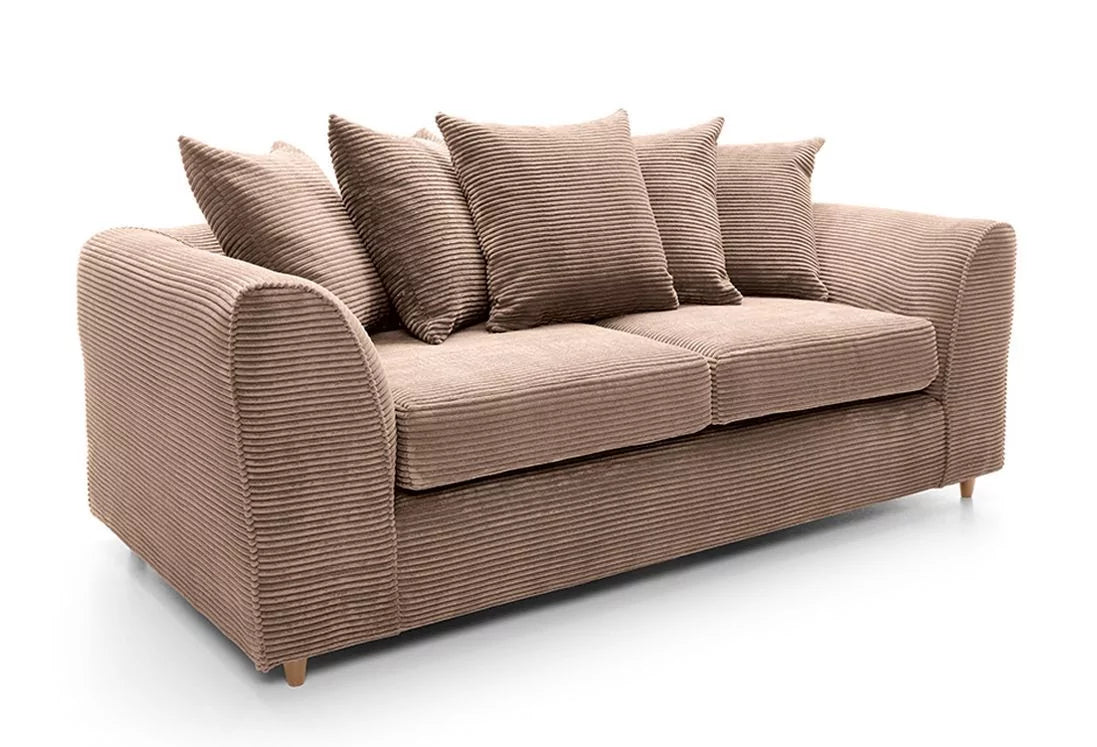 Jill Jumbo 3 Seater Sofa - Brown