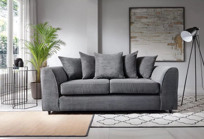 Jill Jumbo 3+2 Seater Sofa - Grey