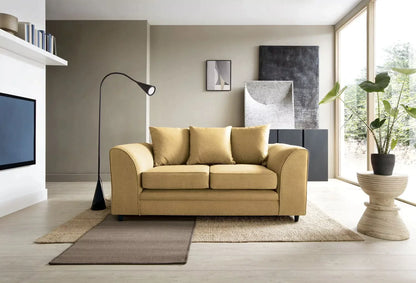 Dorota II Fabric Corner Sofa - Mustard