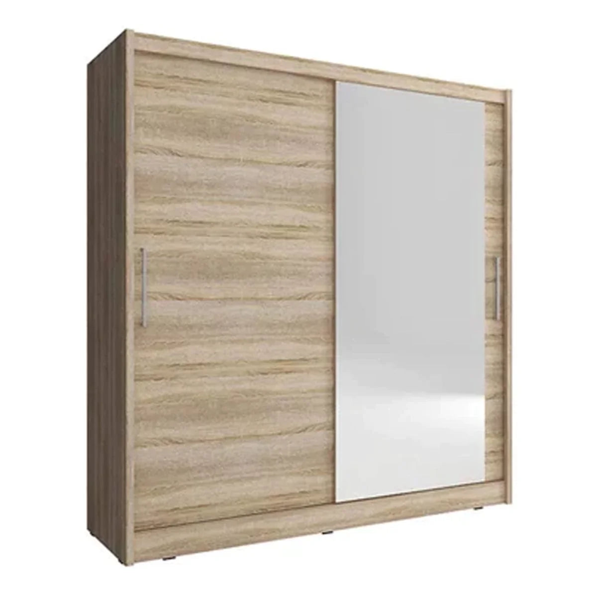 Splendor I Sliding Door Wardrobe 200cm - Oak Sonoma