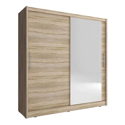 Splendor I Sliding Door Wardrobe 200cm - Oak Sonoma