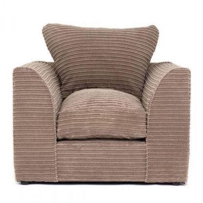 Sofa narożna Porto Jumbo Cord - czarna
