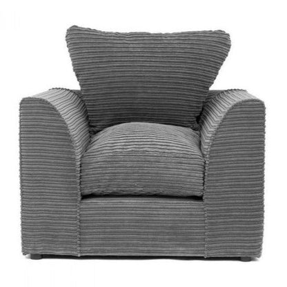Sofa narożna Porto Jumbo Cord - czarna