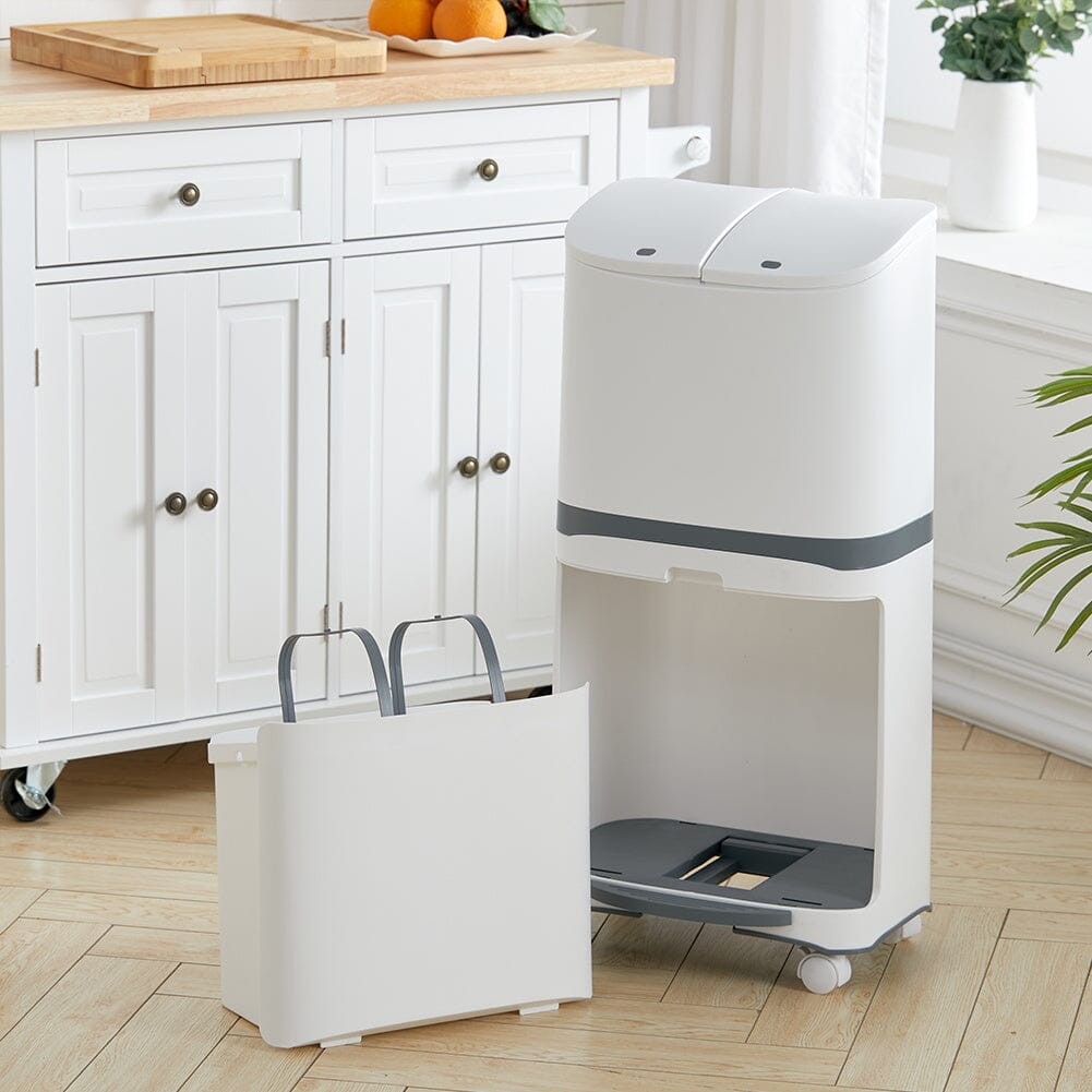 48L Plastic Step On Multi-Compartments Rubbish & Recycling Bin