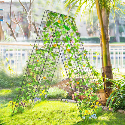 2-Pack Garden Cucumber Trellis with Accessories-Green