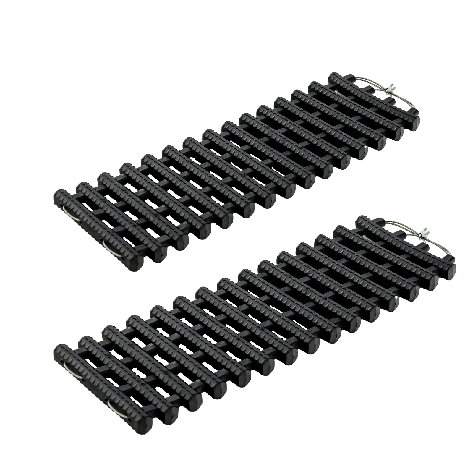 2 Pack Tire Traction Mats Portable TPR Recovery Track Pad with Bag-S