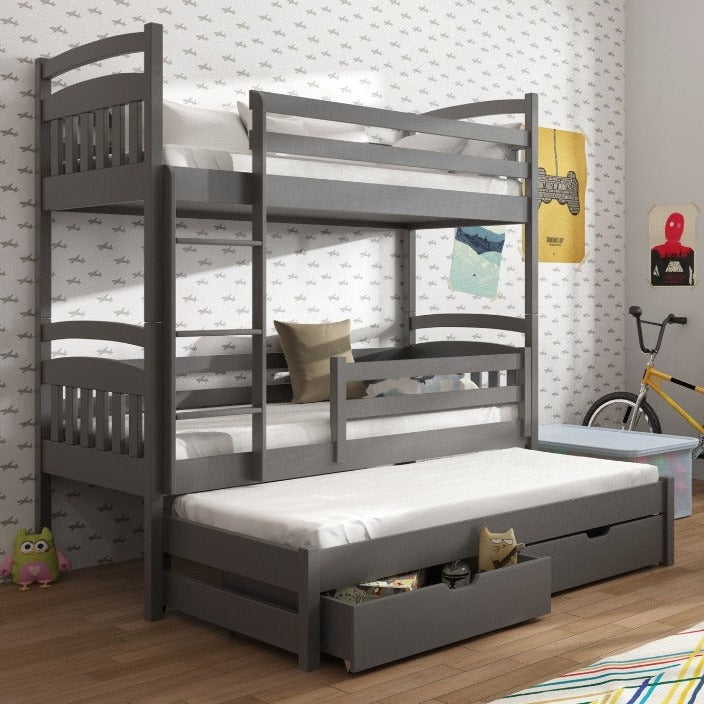 Alan Bunk Bed with Trundle and Storage