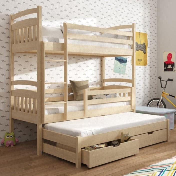 Ipswich Alan Bunk Bed with Trundle and Storage