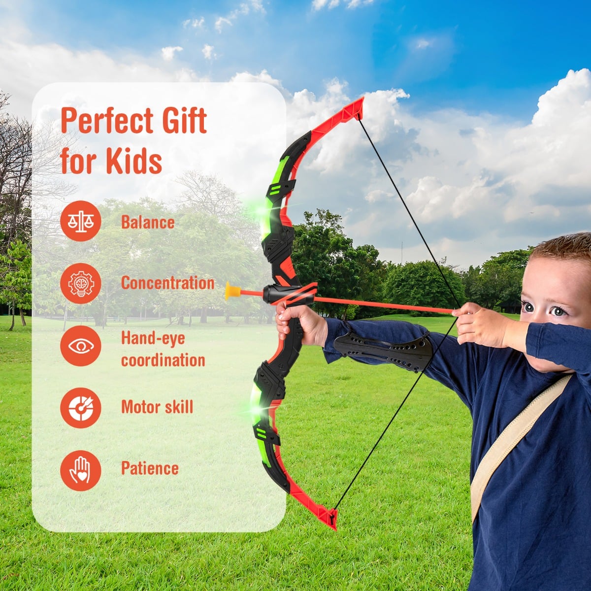 Kids Bow and Arrow Set with 20 Suction Cup Arrows