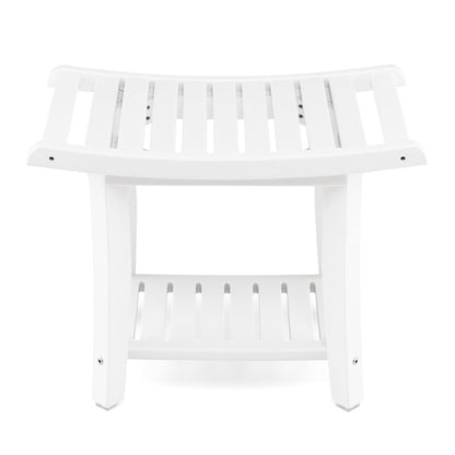 Waterproof Shower Stool with Storage for Bathroom/Entry/Living Room