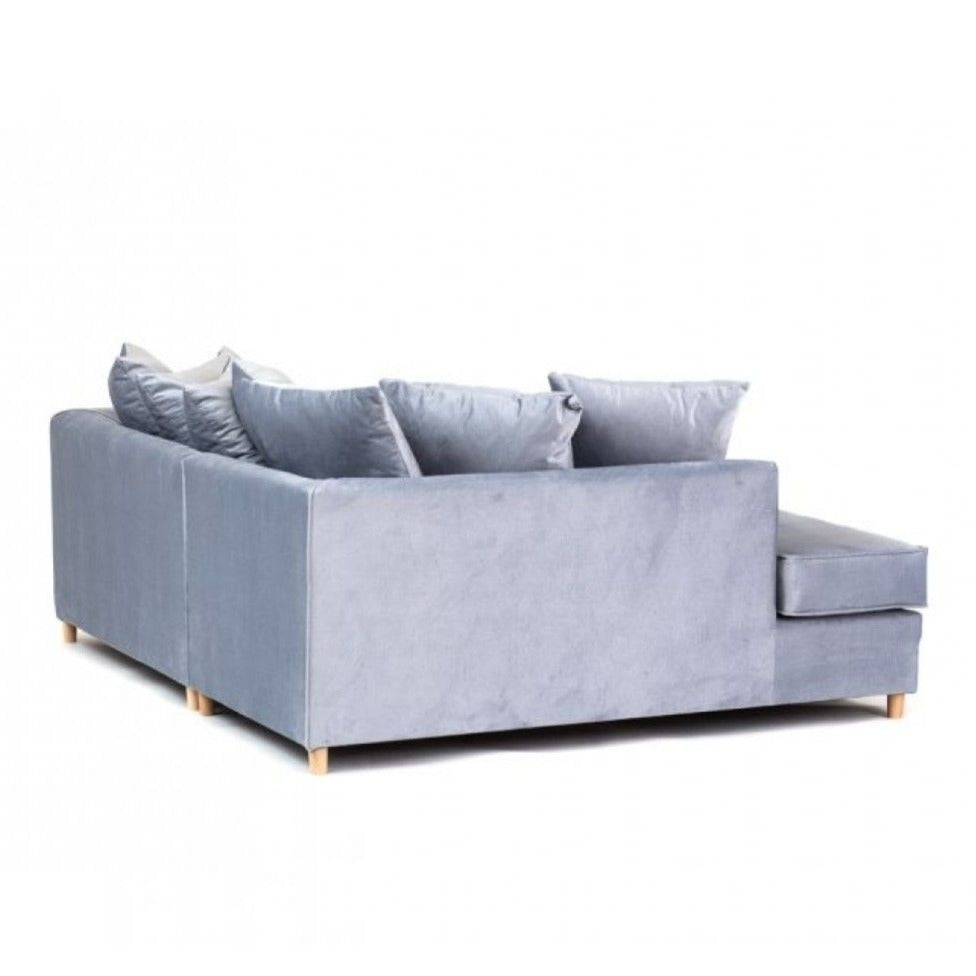 Chicago Velvet Corner Sofa - Heather Rose