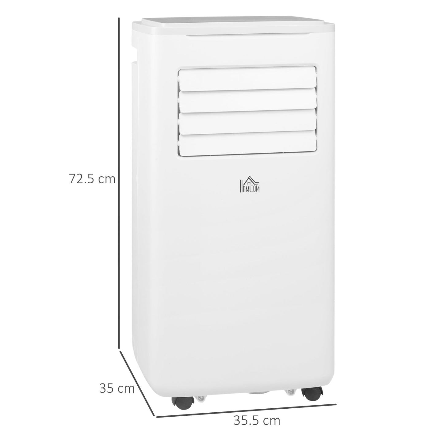 HOMCOM 9000 BTU Portable Air Conditioner, Smart Home WiFi Compatible, 4 in 1 Air Conditioning Unit, Dehumidifier, Fan with Remote, 24H Timer, Window Venting Kit, 20m2, R290, A Energy Efficiency