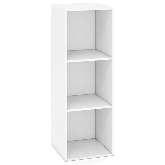 3-Cube Book Shelf Wooden Bookshelf Modern Bookcase Storage Organizer
