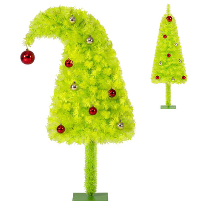3 FT Pre-Lit Whimsical Christmas Tree With Bendable Crooked Top