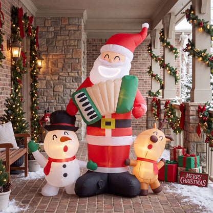 3-Pack 8 FT Inflatable Christmas Decorations for Holiday Decor Outdoor