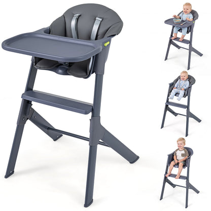3-in-1 Baby High Chair in Grey
