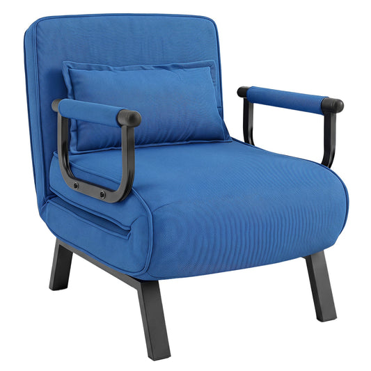 3-in-1 Folding Sofa Bed in Blue