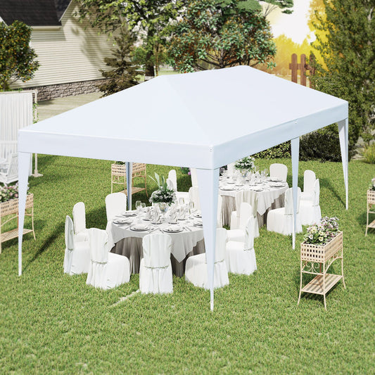 300 x 600 cm Pop-up Canopy Tent with Carrying Bag-White
