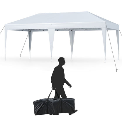 300 x 600 cm Pop-up Canopy Tent with Carrying Bag-White