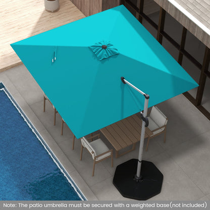 300cm Patio Cantilever Umbrella with 360° Rotation and Adjustable Tilt-Blue
