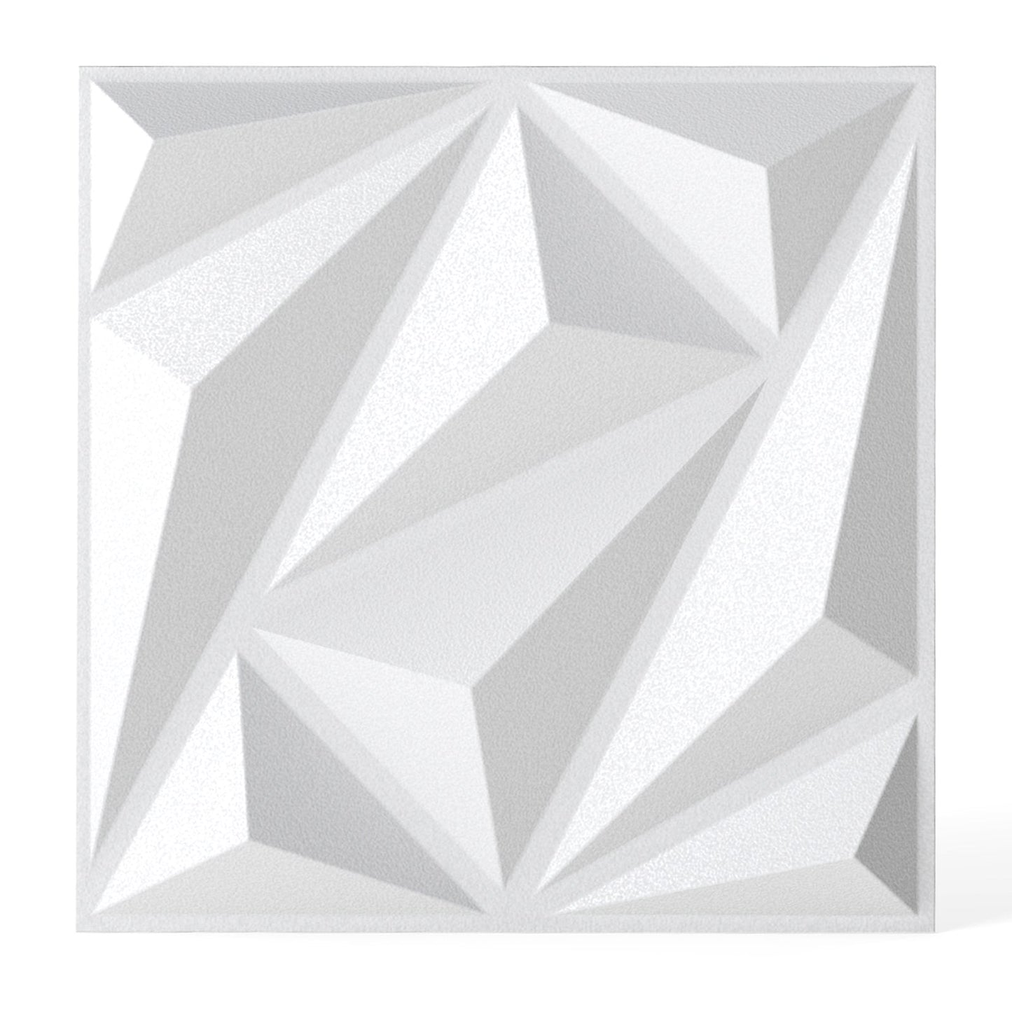 50-Pack 3D Wall Panel with Included Stickers-White