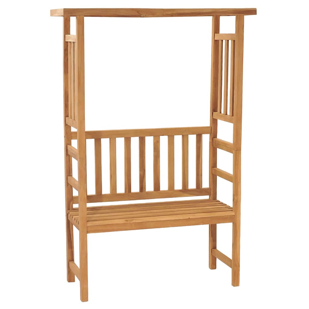 316170 vidaXL Garden Bench with Pergola 115 cm Solid Teak Wood 1