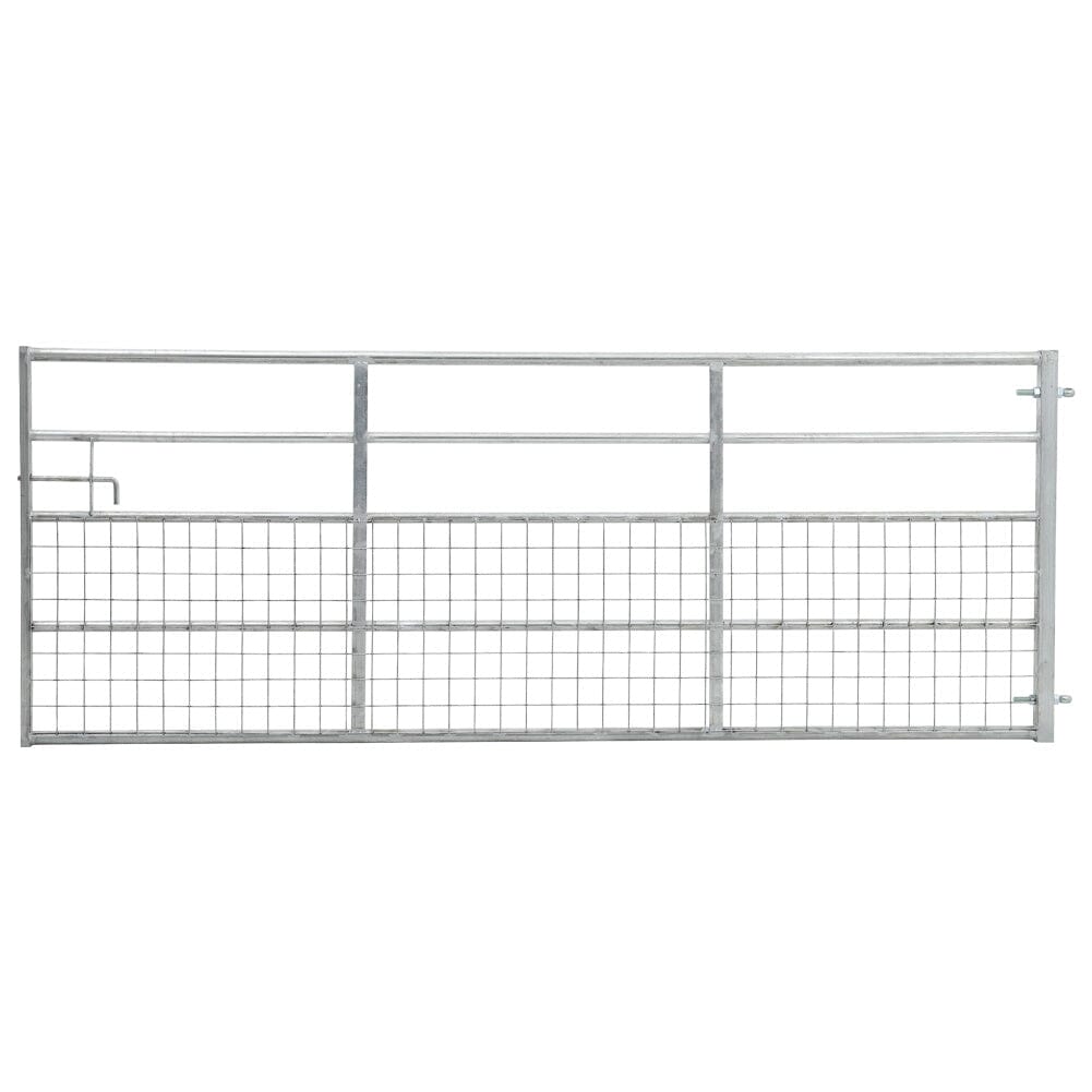 Durable Half Mesh Galvanized Metal Field Gate
