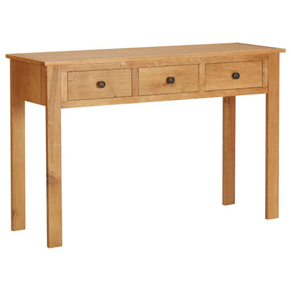 327437 vidaXL Dressing Table 110x40x75 cm Solid Oak Wood 1