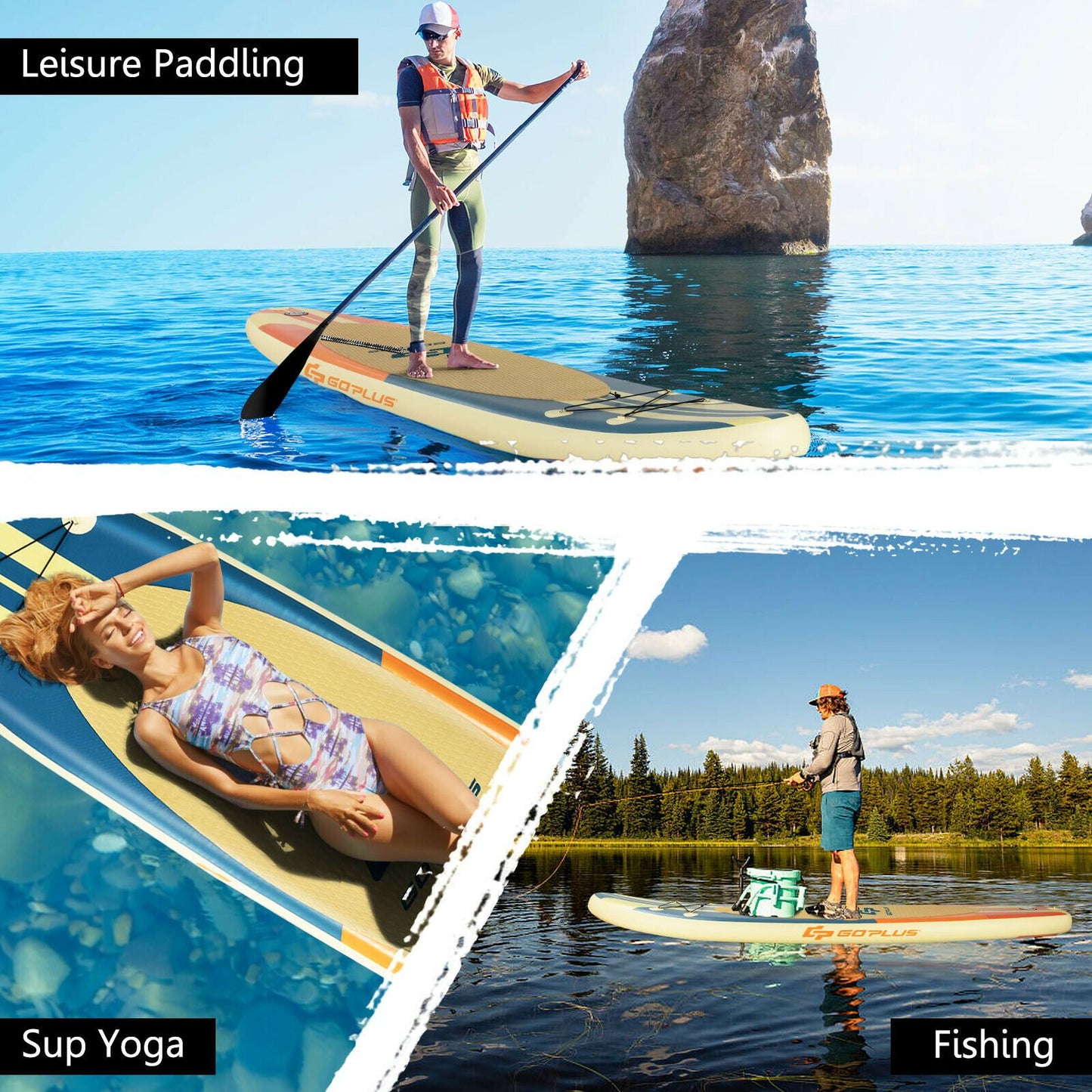 10.5FT Inflatable Stand Up Paddle Board SUP Surfboard