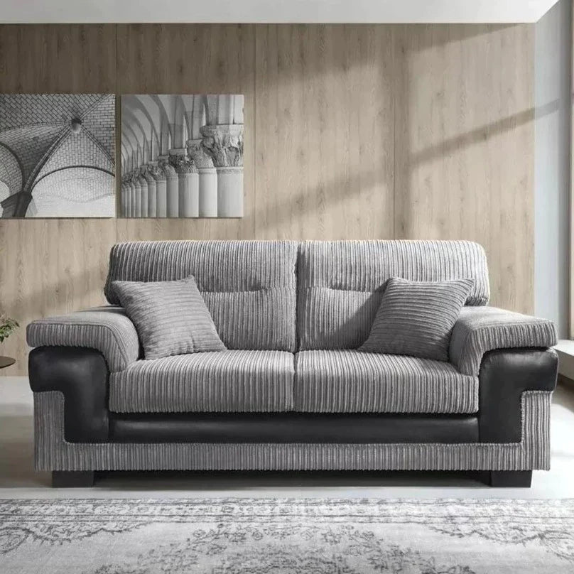 Samson Corded Fabric Corner Sofa Set